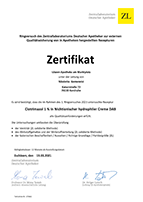 Zertifikat Clotrimazol 1 % in Nichtionischer hydrophiler Creme DAB - Löwen-Apotheke